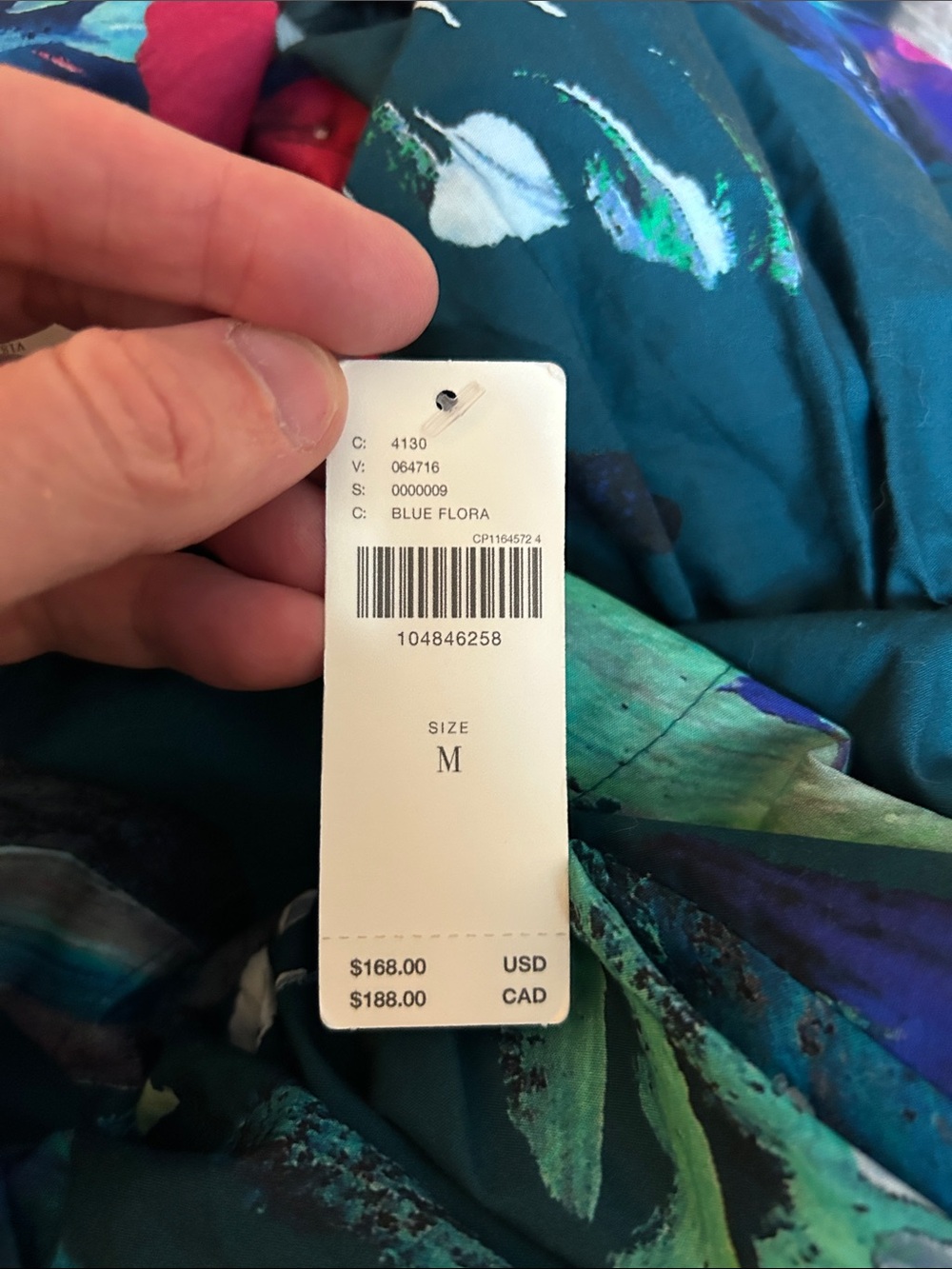 NWT Anthropologie Somerset Maxi Dress - Size Medium - Blue Floral - Picture 7 of 7